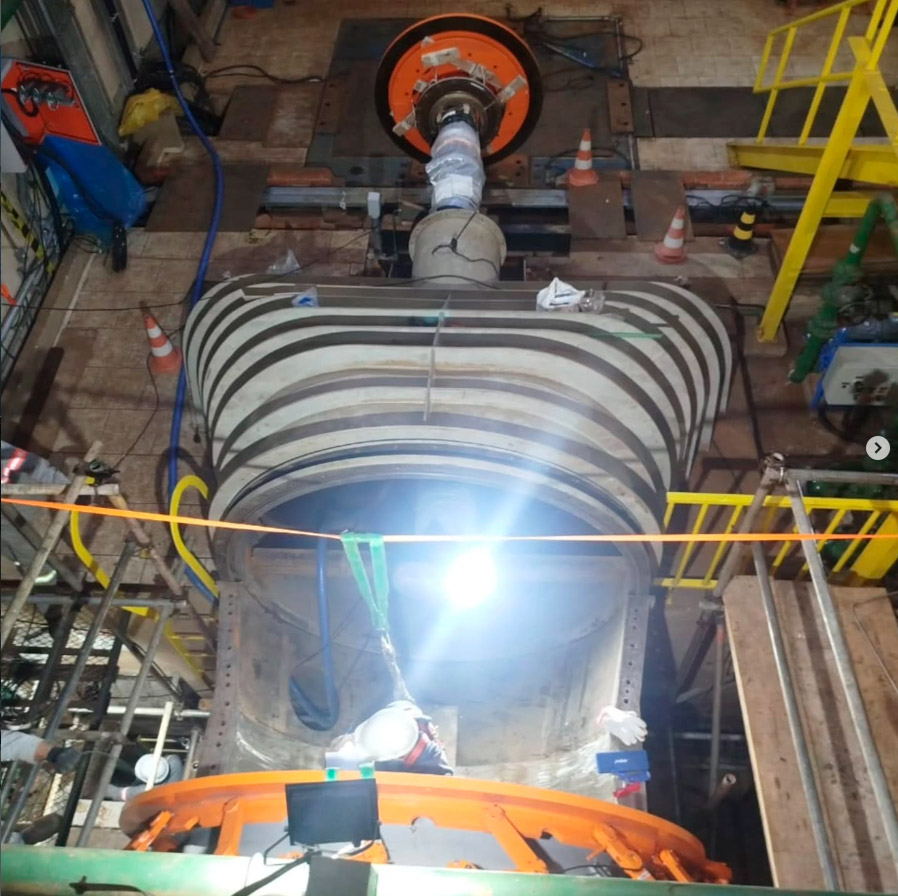 Montagem de Unidade Geradora — Siemens Energy - PCH Furnas do Segredo